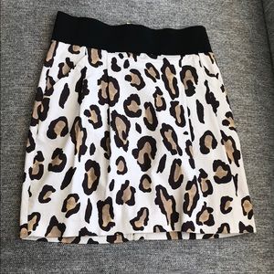 Armani Exchange short leopard skirt